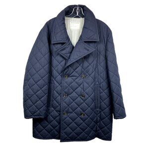 BB5 XL Black Fleece Quilted Navy Peacoat Thom Browne